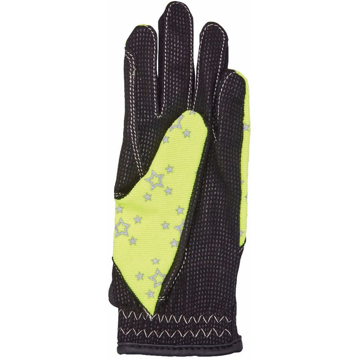 Harry Hall Childrens Roxby Reflective Gloves Yellow